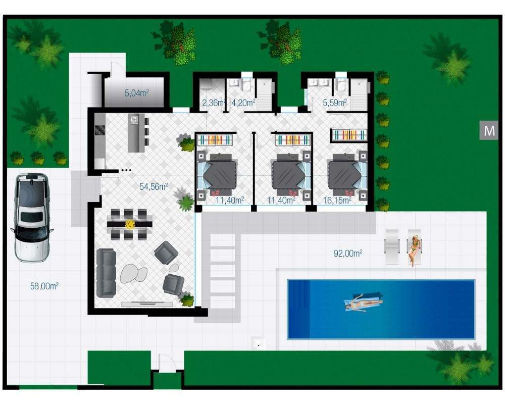 Продажа недвижимости  QUESADA VILLAS - NARA , Испания, Коста Бланка, Сьюдад Кесада | Villacarte